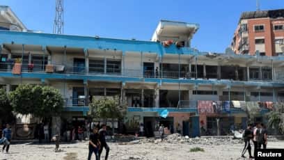 Israeli Airstrike Hits UN School