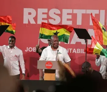 Former President John Mahama wins election